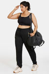 Zelocity True Curv Mid Rise Track Pants - Jet Black — thumbnail 4